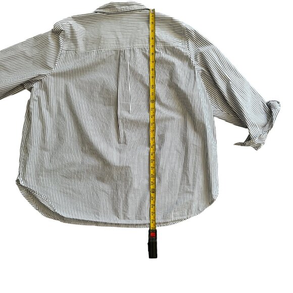 J. Crew Factory Black and White Striped Top - Picture 5 of 10